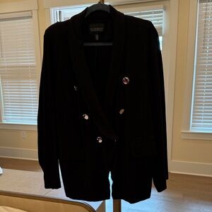 Eloquii Black Double-Breasted Blazer
